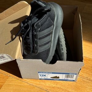 Adidas Lite Racer 3.0 K Black Athletic Shoes size 12